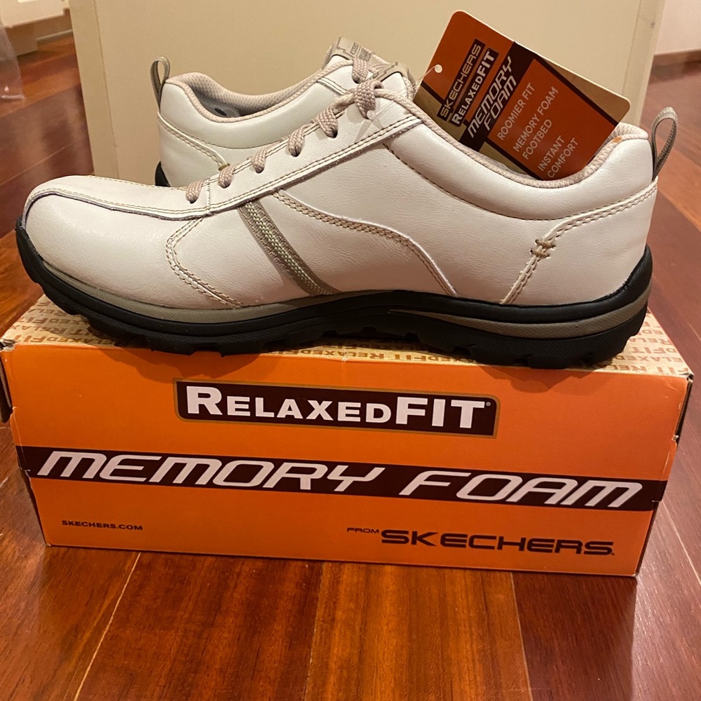 Skechers Men's White Athletic Shoes